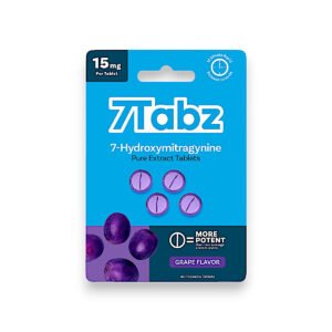 7Tabz 7-Hydroxymitragynine Kratom Extract Tablets Grape 15mg Per Tablet